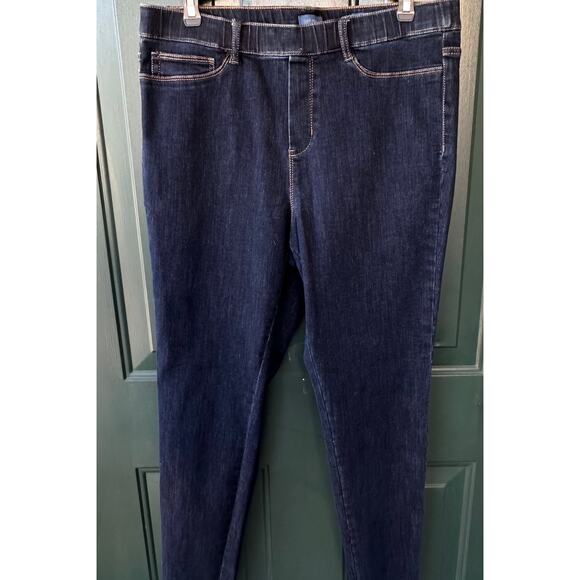 J. Jill The Perfect Jeggings Dark Wash Stretch Pull-On Jeans Size M Comfortable - Picture 1 of 7